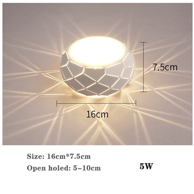 LED downlight 5W 10W aisle light corridor light creative porch light entrance hall light porch light shape light