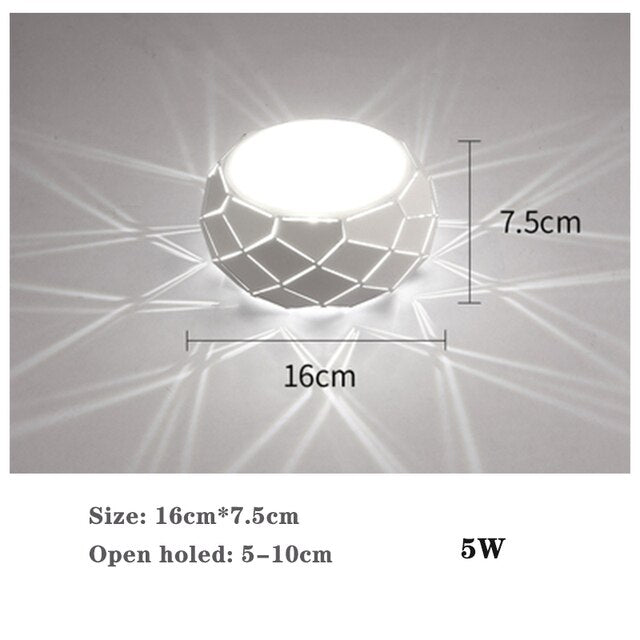 LED downlight 5W 10W aisle light corridor light creative porch light entrance hall light porch light shape light