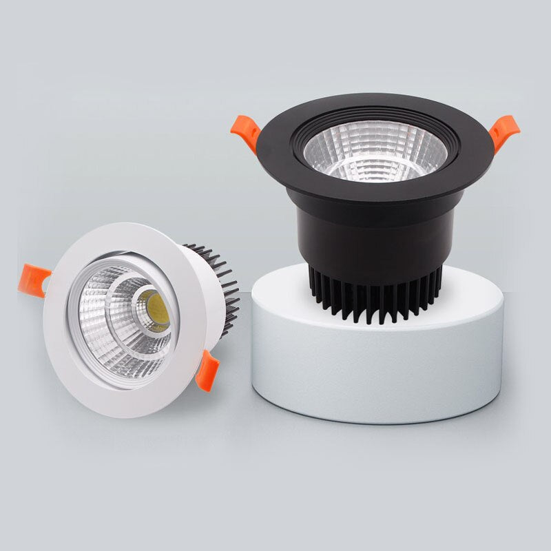 Led Downlight 220v 110v Ceiling Light 3W 5W 7W 9W 12W 15W Recessed Down light Round Led Panel Light Spotlight Indoor Lighting