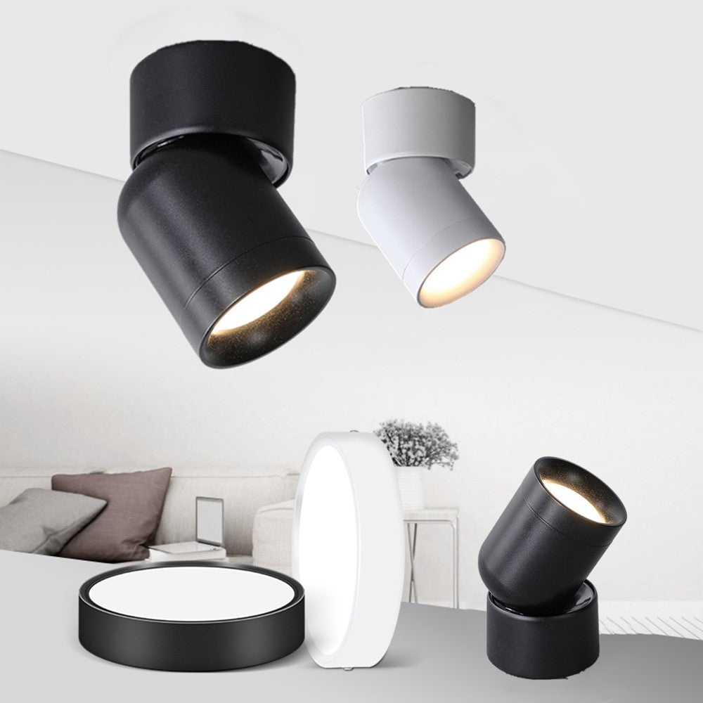 Led Downlight Foldable LED Spotlight 220V Ceiling 5w 10w 15w Spot Lights Surface Mounted Lamp Bedroom Kitchen Indoor Lighting