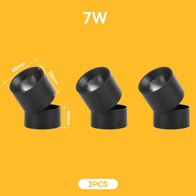 Led Spot Light 220V Spotlight COB Ceiling Spots Lamp Led Downlight Foldable Fixture Track Light Indoor Lighting For Kitchen Home