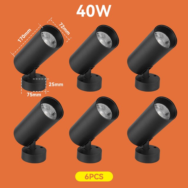 Led Spot Light 220V Spotlight COB Ceiling Spots Lamp Led Downlight Foldable Fixture Track Light Indoor Lighting For Kitchen Home