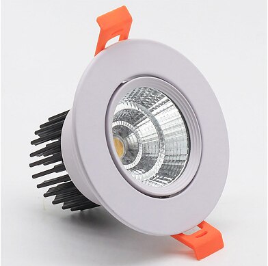 Led Spotlight Ceiling Lamp Recessed LED COB Downlight Dimmable 220V 110V Warm / Pure/Cold White Round Led Spot Light