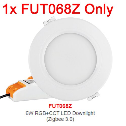 MiBoxer Zigbee 3.0 6W FUT068Z 12W FUT066Z RGB+CCT LED Downlight AC110 220V Ceiling Light Zigbee 3.0 Remote/APP/Voice Control