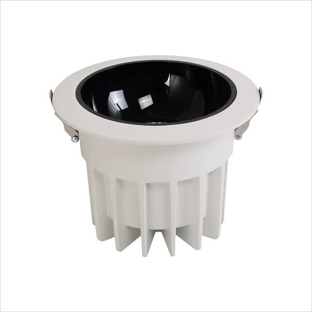 New Anti-glare LED Recessed Downlight White 7W 9W 12W 15W 18W 24W Dimmable AC 110V 220V Ceiling Light Spotlight 45° Lighting