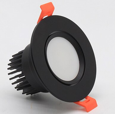 New LED Spotlight Ceiling Light Embedded LED COB Downlight Dimmable 220V 110V Warm/Pure/Cool White Round LED Spotlight