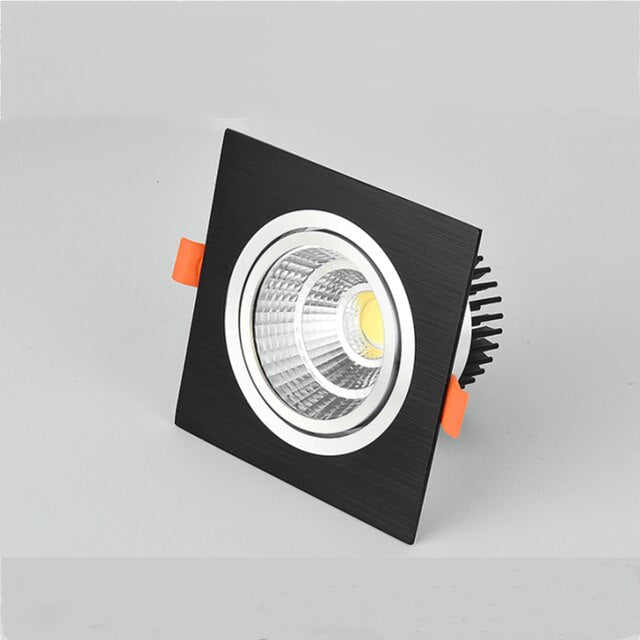 New Recessed Square Dimmable LED Downlights 7W9W12W 15W18WCOB LED Ceiling Lamp Warm/Cold White LED Spot Lights Indoor Lighting