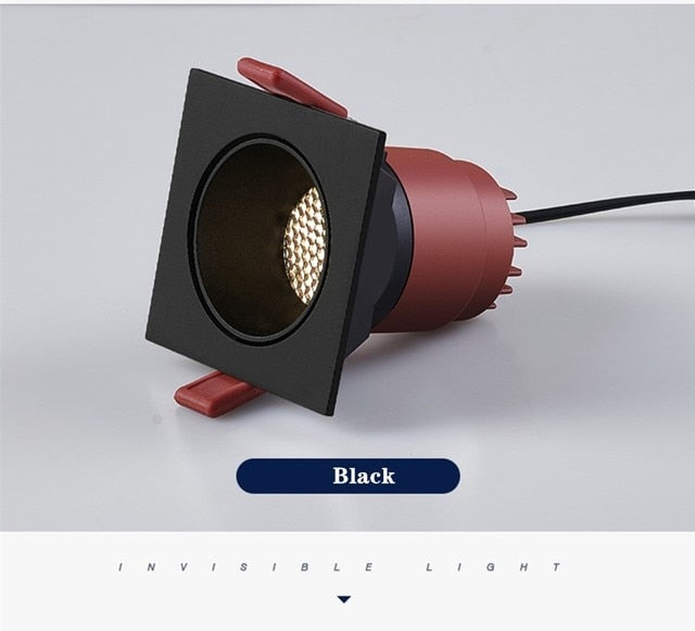 Nordic LED Recessed spot light 15W 12W Anti Gare Downlight led living room spotlight AC220V 110V LED downlight for Indoor lights