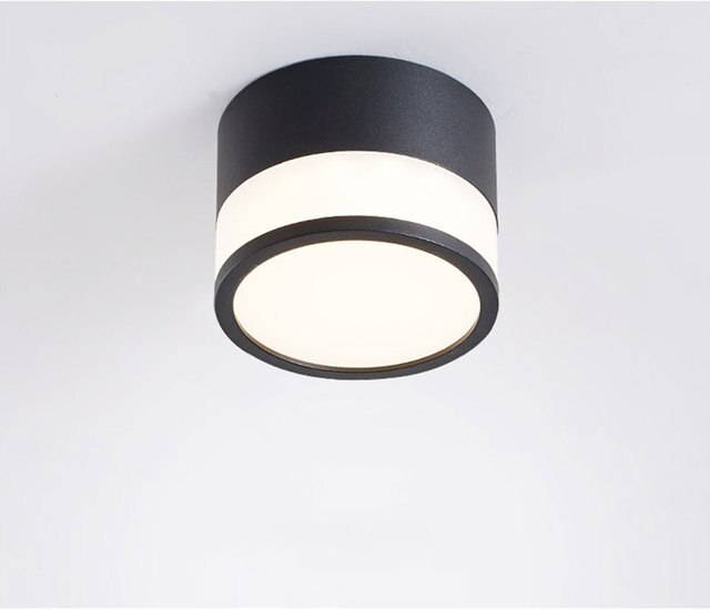 QIUBOSS Macaron LED Surface Downlights 220V for Kitchen Island Dimmable LED Ceiling Light 12W Nordi Modern Lamps Indoor Lighting