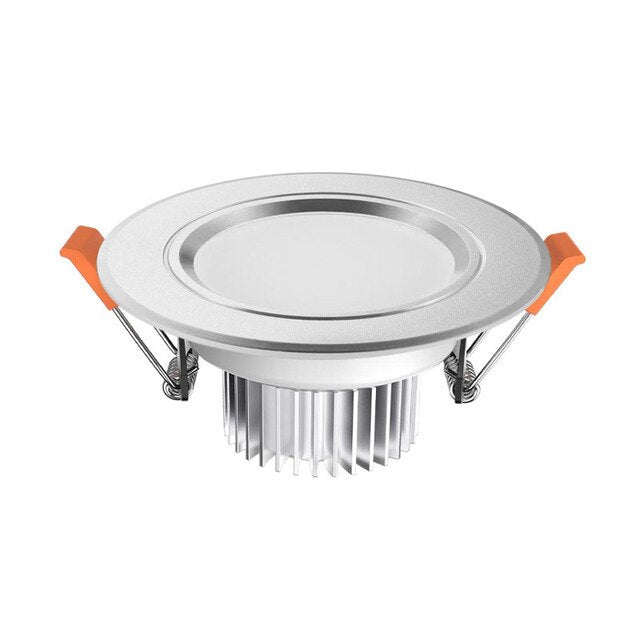 QIUBOSS Ultra-thin LED Downlights Recessed for Living Room 220V LED Ceiling Lamp 3W 5W 7W Drive-free Lighting Lights for Bedroom