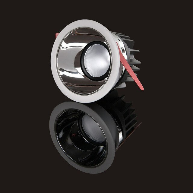 Recessed Anti-glare LED COB Spotlight 18W 20W Dimmable Downlight 5W 7W 9W 12W Celing Lamp 36° Spot AC85-265V with Driver