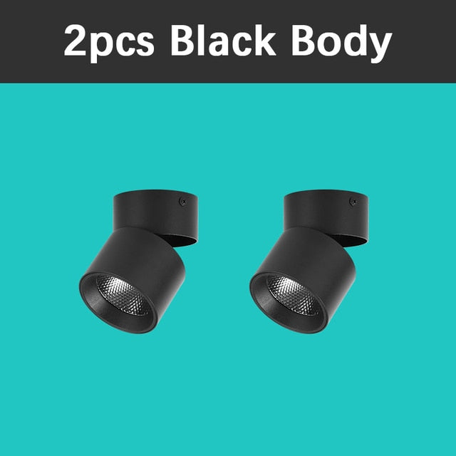 Rotating Spot Led Downlights Spot Light 220V Surface Mounted Ceiling Spots 7/10/15W Spots Led to the Ceiling Down Light Indoor