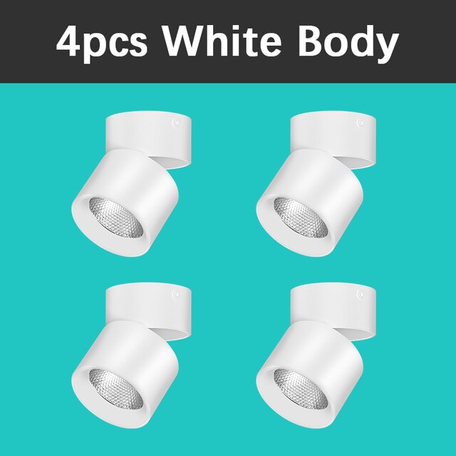 Rotating Spot Led Downlights Spot Light 220V Surface Mounted Ceiling Spots 7/10/15W Spots Led to the Ceiling Down Light Indoor