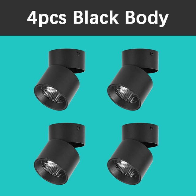 Rotating Spot Led Downlights Spot Light 220V Surface Mounted Ceiling Spots 7/10/15W Spots Led to the Ceiling Down Light Indoor