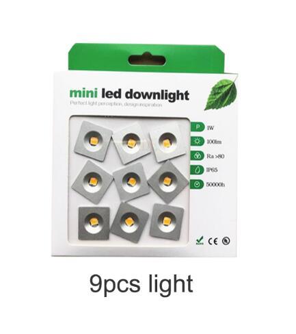 Round Square DC12V 1W LED MINI Downlight Bridgelux Chip Waterproof IP65 LED Spot Light LED Cabinet Light spotlight New Design