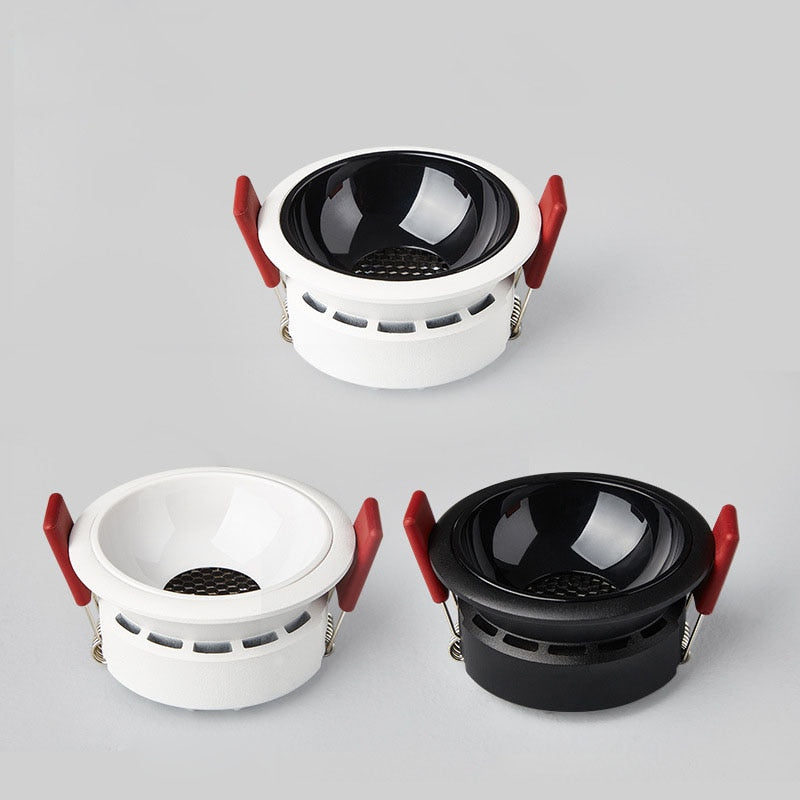 Round Stylish Anti Glare Dimmable Ceiling Recessed LED Downlight 7W 9W 12W 15W 18W 25W LED Ceiling Spot Light Pic Background