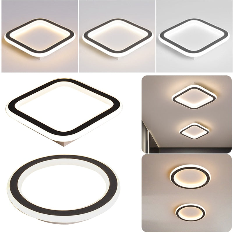 Nordic LED Ceiling Fixture Flush Mount Ceiling Light Bedroom Chandelier Ceiling Lights For Dining Room Living Room Aisle Lamp