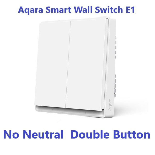 New Aqara Smart Wall Switch E1 ZigBee 3.0 Smart Home Wireless Key Light Switch Fire Wire With NO Neutral For Xiaomi Home homekit