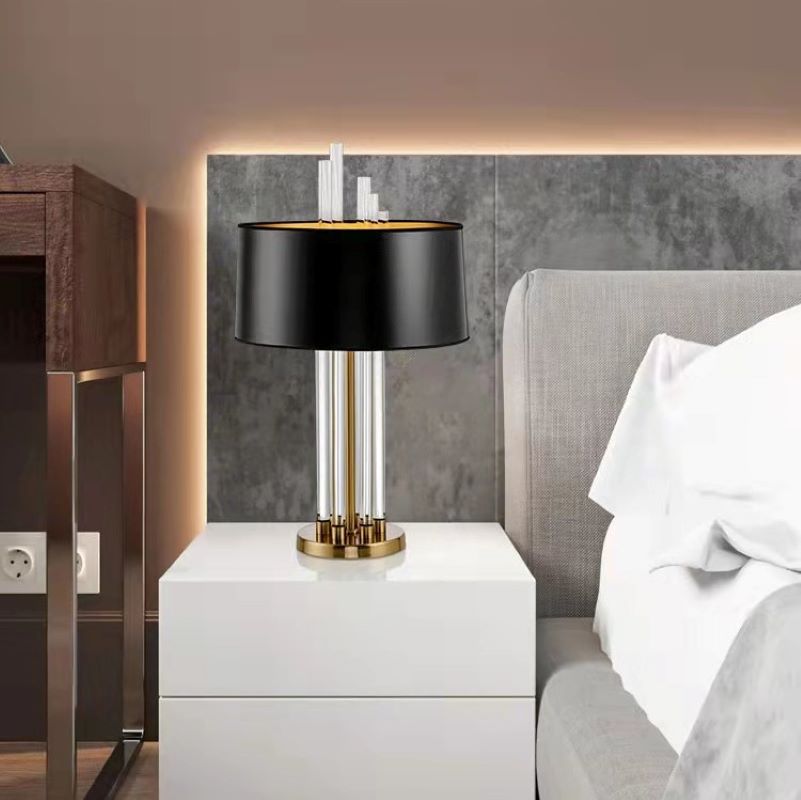Nordic postmodern glass rod table lamp is applicable to the decorative lamp of living room table lamp and study bedside table