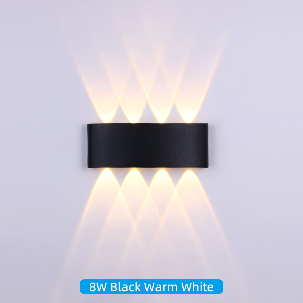 LED Wall Lamp,IP65 Waterproof Aluminum Interior or outdoor Lighting Lights for courtyard Bedroom wall Stairs ,Led Wall Light