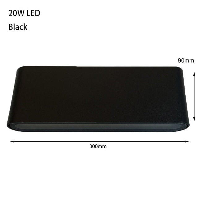 6W 12W 24W LED Outdoor Waterproof Wall Lamp Indoor Bedroom Living Room Balcony Wall Light Home Lighting Aluminum Wall Sconce