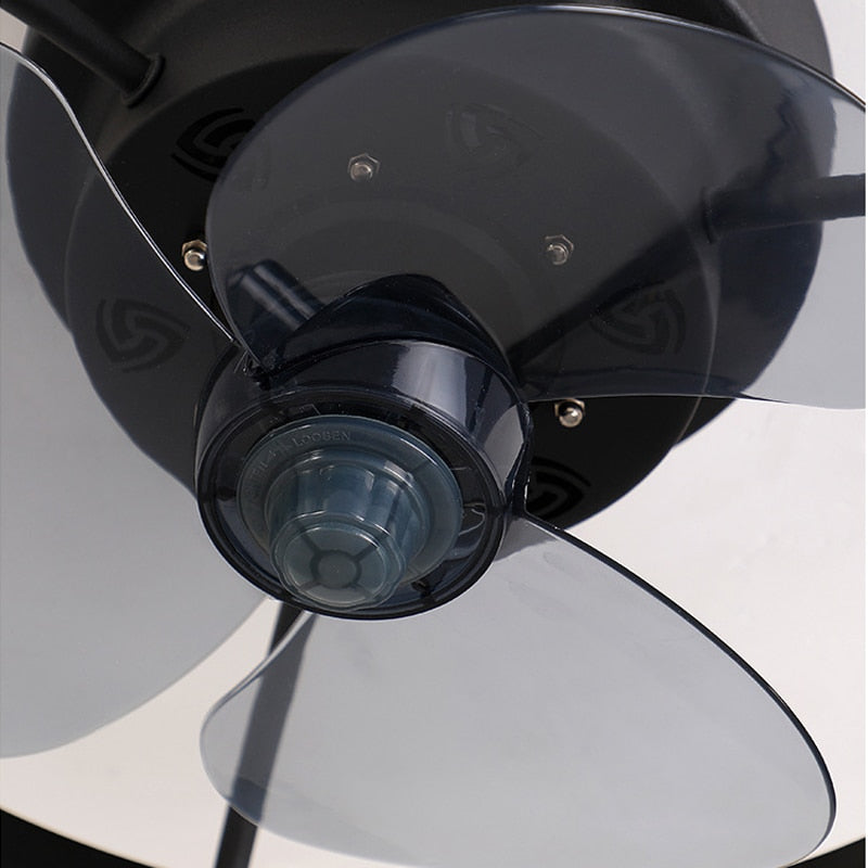 Nordic simple creative ceiling fan lamp invisible bedroom dining room ceiling fan with light for home Ventilador De Techo