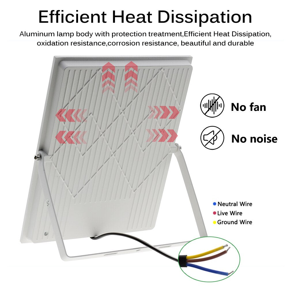 LED Flood Light AC220V 50W 100W 150W 200W High Brightness IP66 Waterproof Outdoor Lighting LED Spotlight Wall Floodlights