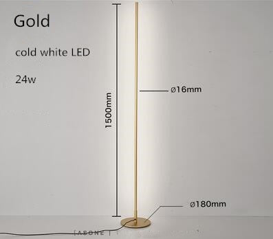 Modern Nordic simple creative living room floor lamp LED lamp metal lamp floor lamp Nordic simple creative bracket LED Black