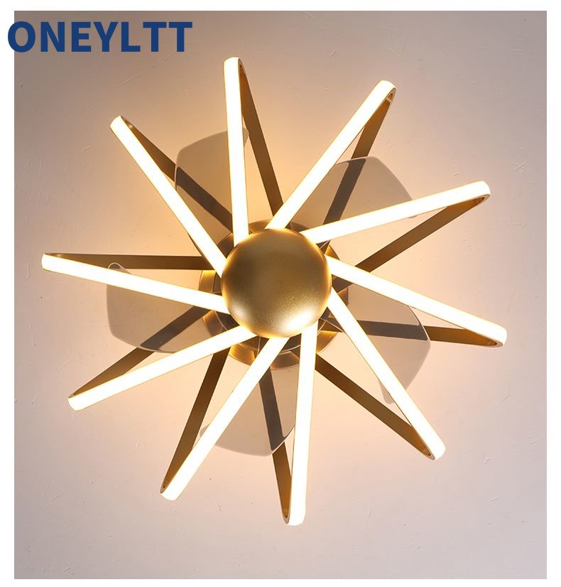 LED ceiling fan with Lights remote control home decor ventilator lamp Living room Bedrpoom DC ceiling fan lamp