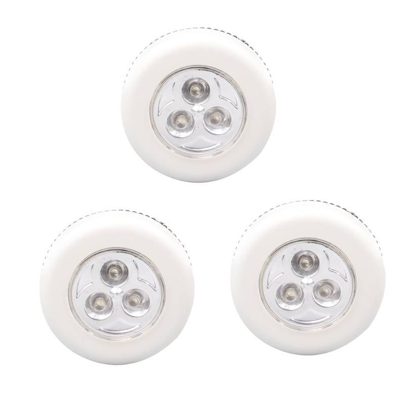 Mini LED Touch Control Night Light Wardrobe Bedroom Stairs Kitchen Wireless LED Cabinet Light Battery Powered Closet Wall Light