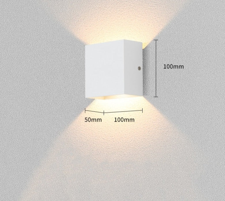 Magdalyn Outdoor Wall Lamp Aluminum Home Decoration Porch Sconce Up Down Building Fixtures Nordic Interior Waterproof Led Light