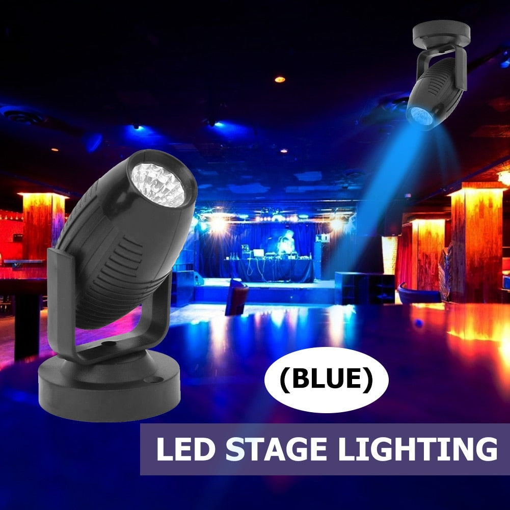 LED Stage Light Spotlight RGB Flashing Projector Downlight Bar DJ Disco Party Light Stage Effect Lamp Atmosphere Spot Beam Lamp