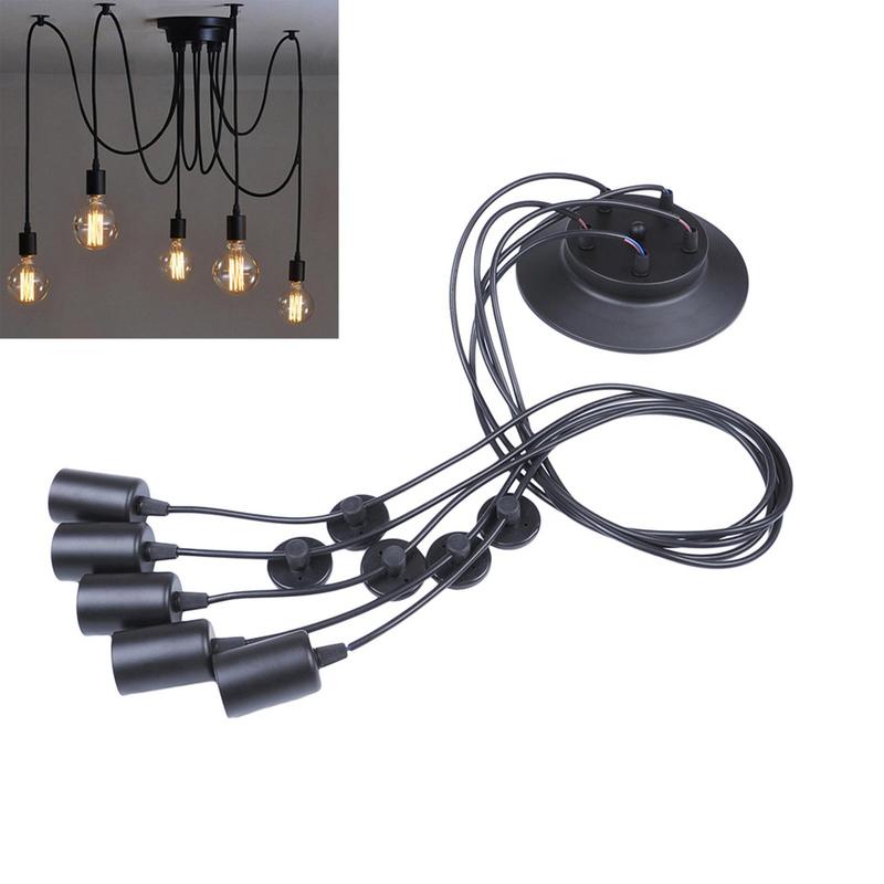 Pendant Light Cord Retro Spider Lamp Cable 3.94 FT DIY Modern Ceiling Pendant Lighting Rope For Dinning Living Room Bar