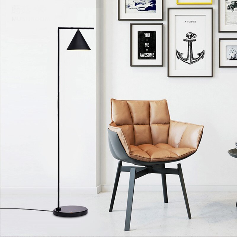 Design Vertical Floor Lamps Mid Century Lamp Standing Lamp Corner Floor Lamp Tall Lamps for Bedroom Living Room Decoration