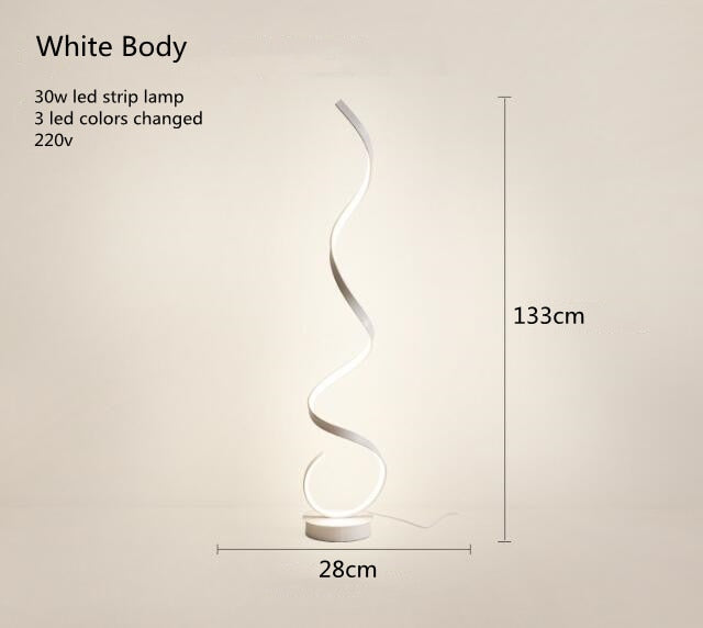 Simple Living Room Decoration LED Floor Lamps Nordic Minimalist Art led Standing Lamps for Bedroom Geometric Line Stand Light