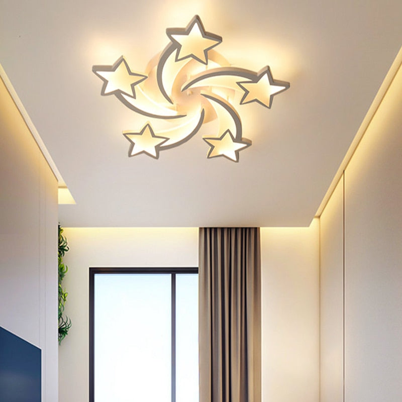 Modern Ceiling Chandeliers For Indoor Ceiling Lighting LED Lamp White For Living Room Bedroom Lamp Home Decoration Fixtures