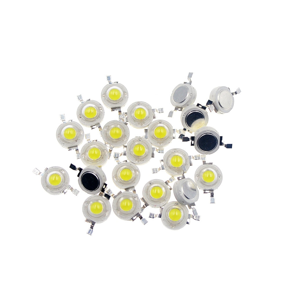 10-100Pcs LED COB Lamp Chip 1W 3W 3.2-3.6V Input 100-220LM Mini LED Bulb Diode SMD For DIY LED Floodlight Spotlight Downlight