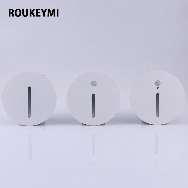 ROUKEYMI Waterproof Interior Sensor Staircase Light PIR Night Corner Led Footlight outdoor staircase light Sensor light