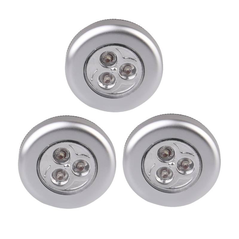 Mini LED Touch Control Night Light Wardrobe Bedroom Stairs Kitchen Wireless LED Cabinet Light Battery Powered Closet Wall Light