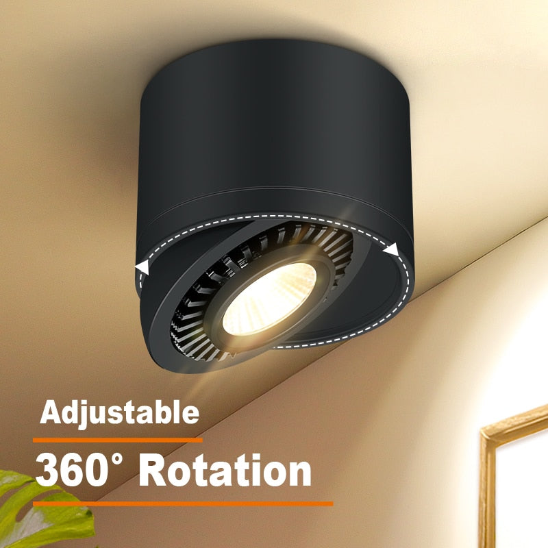 COB Spot led light Dimmable led downlight Surface Ceiling spots led for Living Room ceiling lights indoor led ceiling spotlights