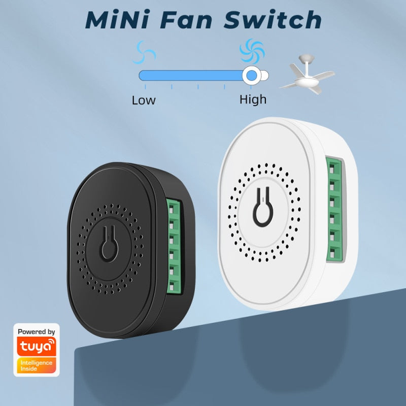 Tuya Mini Fan Speed Switch WiFi Ceiling Fan Controller Smart Life APP Remote Timing Voice Control Works With Alexa Google Home