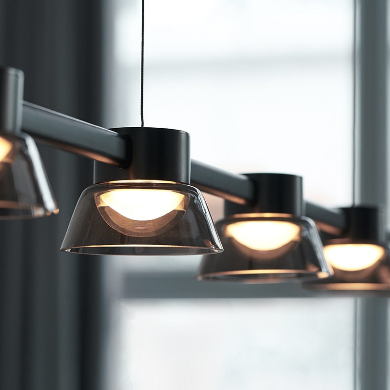 Modern Dinning Room Chandelier Lights Nordic Glass Novelty Decor Chandelier Lighting For Kitchen LED Long Hanging Light Fixture
