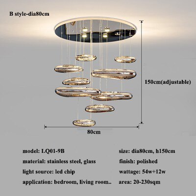 Modern Water Drop Led Ceiling Lights Living Dining Room Led Ceiling Chandeliers Lighting Home Decor Cafe Ceiling Lamp Luminaire