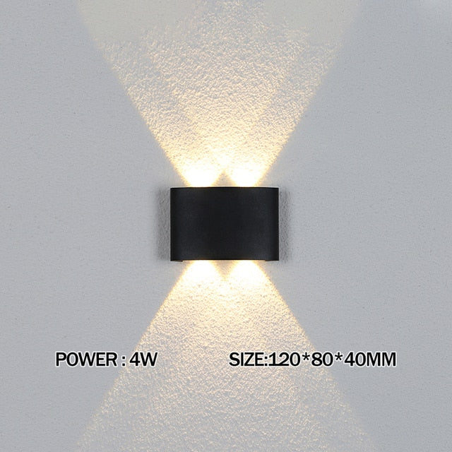 2W 4W 6W 8W 10W 12W LED Wall Light Outdoor Waterproof Modern Nordic style Indoor Wall Lamps Living Room Porch Garden Lamp
