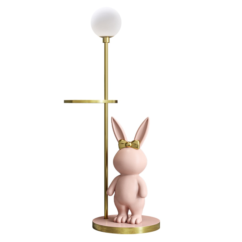 Floor Lamp Nordic Modern Fashion Coffee Table Chirdren Lights E27 Boy and Girl Room Bedroom LED Rabbit Floor Lamp Fixture Led