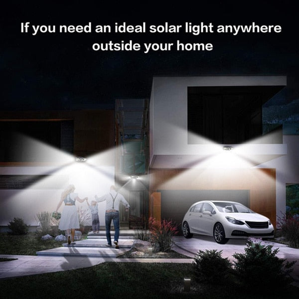 Powerful Solar Powered Led Wall Light Outdoor Motion Sensor Waterproof IP65 Lighting for Garden Path Garage Yard Street Lamps