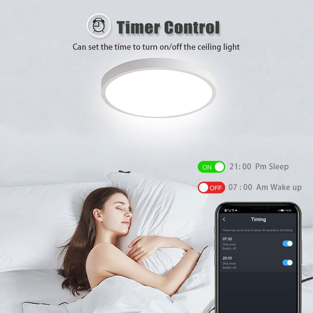 3.0 Smart Ceiling Light Wi-fi RGBCW Led Ceiling Lamp Livingroom Home Decoration Smart Lamp For Alexa, Google Home