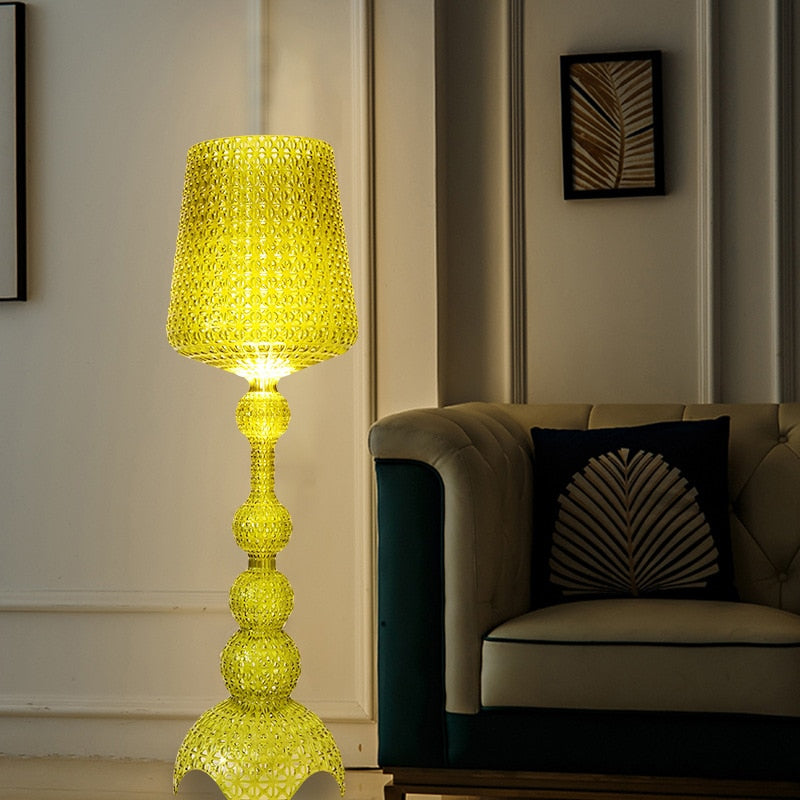 Kartell Kabuki Hollow Floor Lamp Modern Luxury LED Standing Light for Living Room Bedroom Home Decor Acrylic Corner Lighting