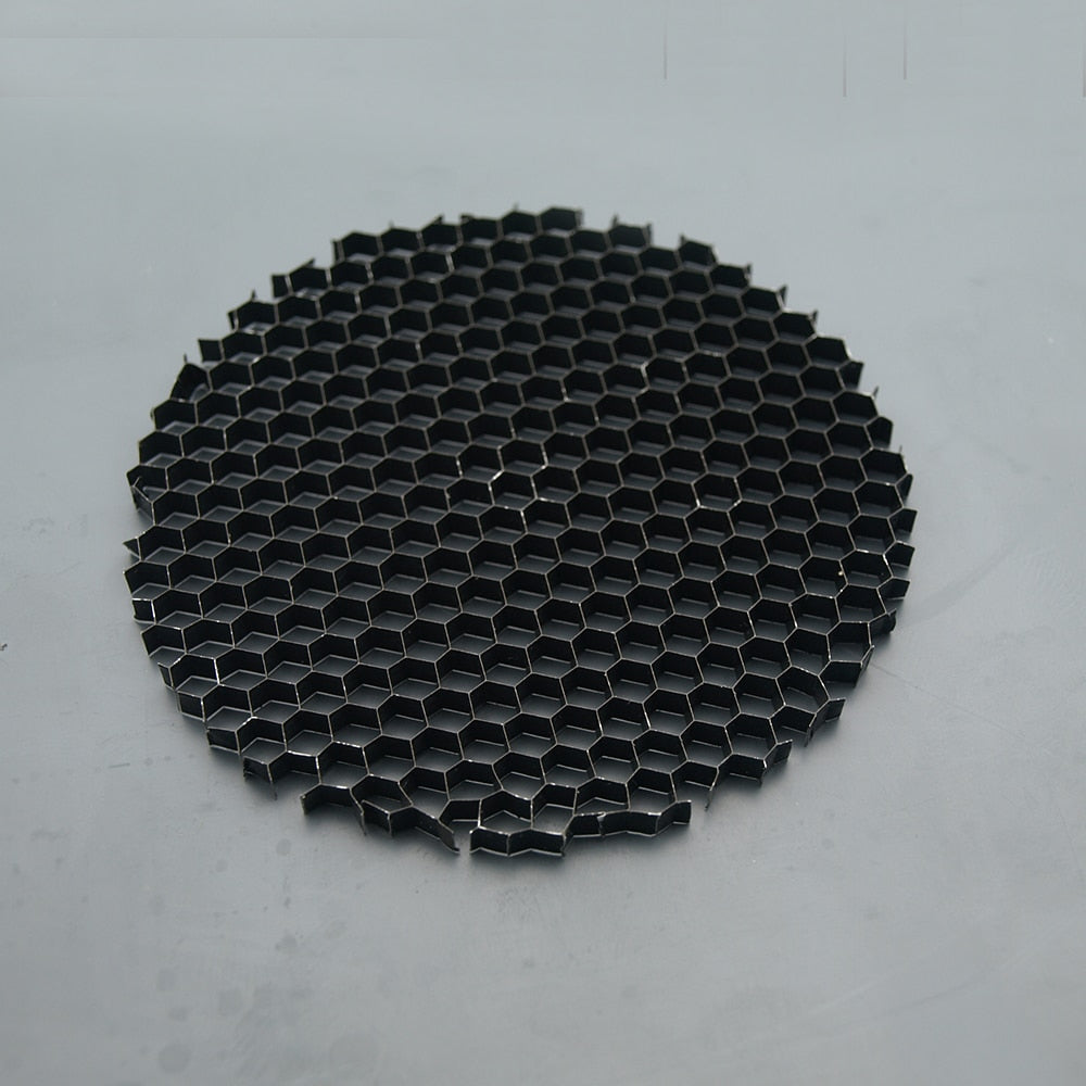 LED Soft light shade hood downlight spotlight round honeycomb mesh cover black anti-glare anti-dazzling light aluminum