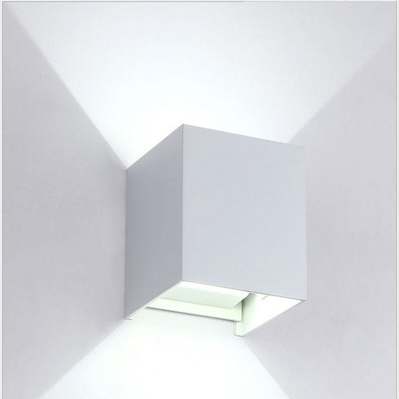 LED Waterproof 24W LED Wall Lamps Black/White Color Shell IP65 Waterproof Indoor Outdoor Lighting Aluminum Wall Light arandela